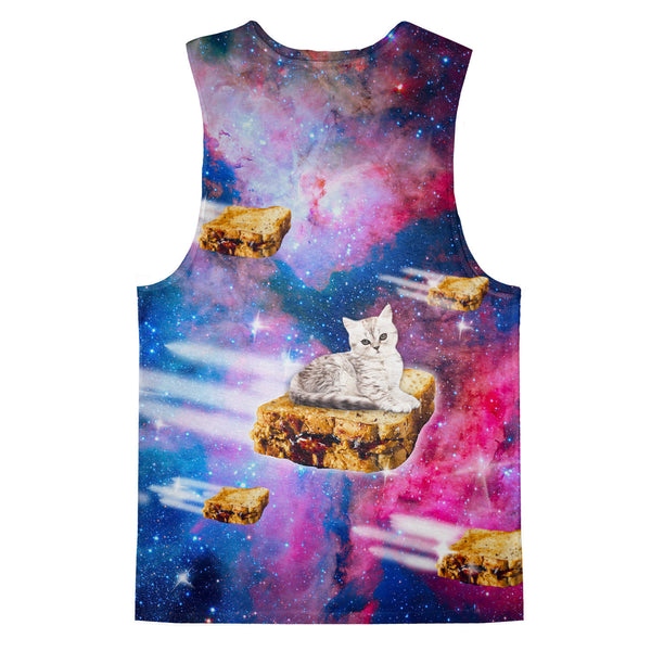 PB&J Galaxy Cat Tank Top-kite.ly-| All-Over-Print Everywhere - Designed to Make You Smile