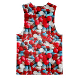 Pills Invasion Tank Top-kite.ly-| All-Over-Print Everywhere - Designed to Make You Smile