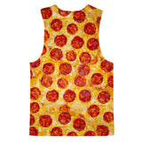 Pizza Invasion Tank Top-kite.ly-| All-Over-Print Everywhere - Designed to Make You Smile