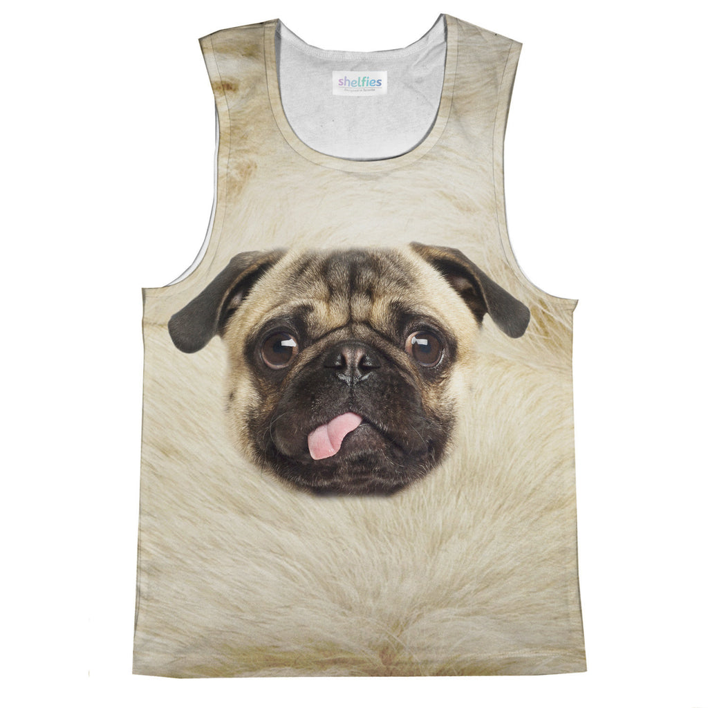 Pug Face Tank Top-kite.ly-| All-Over-Print Everywhere - Designed to Make You Smile