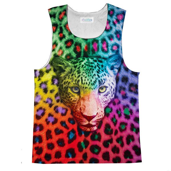 Rainbow Leopard Tank Top-kite.ly-| All-Over-Print Everywhere - Designed to Make You Smile