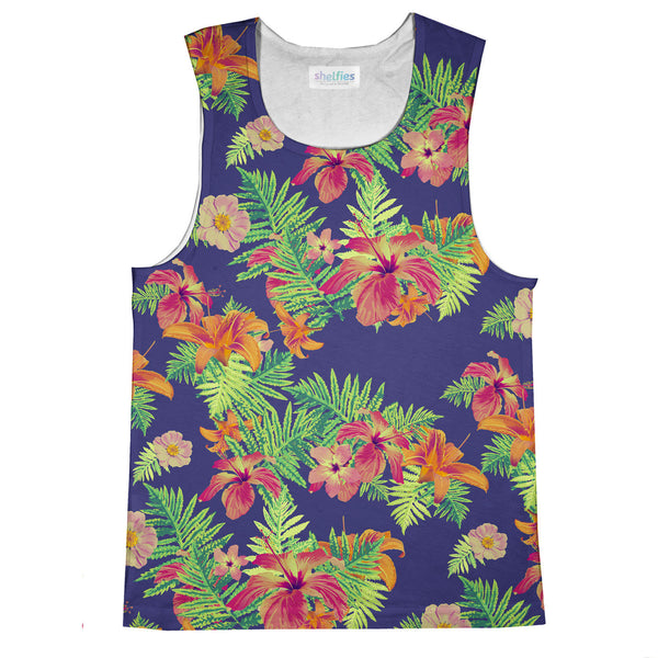 Relaxed Floral Tank Top-kite.ly-| All-Over-Print Everywhere - Designed to Make You Smile