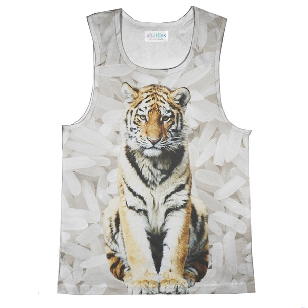 Rice Tiger Tank Top-kite.ly-| All-Over-Print Everywhere - Designed to Make You Smile