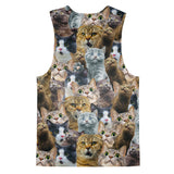 Scaredy Cat Tank Top-kite.ly-| All-Over-Print Everywhere - Designed to Make You Smile