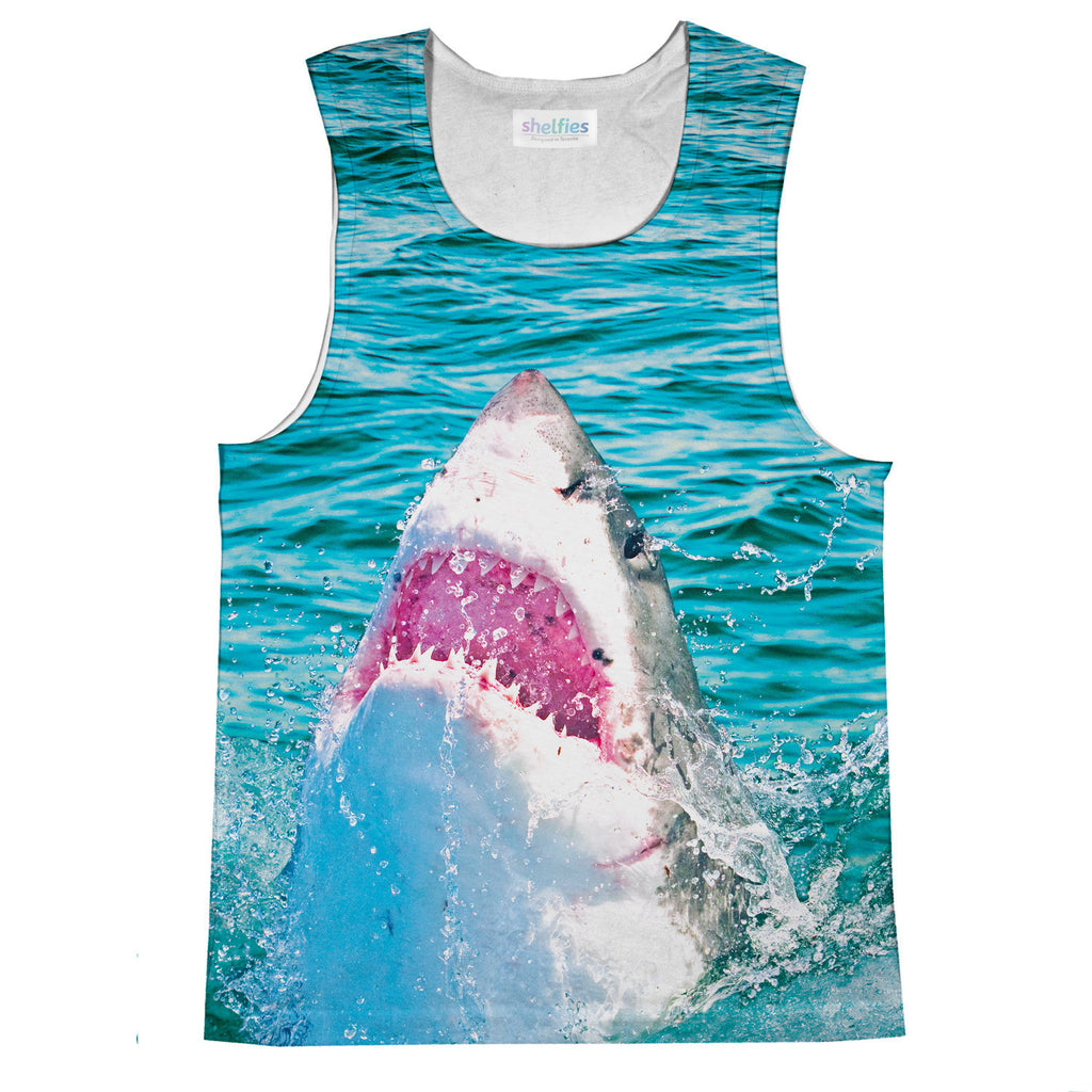 Shark Attack Tank Top-kite.ly-| All-Over-Print Everywhere - Designed to Make You Smile