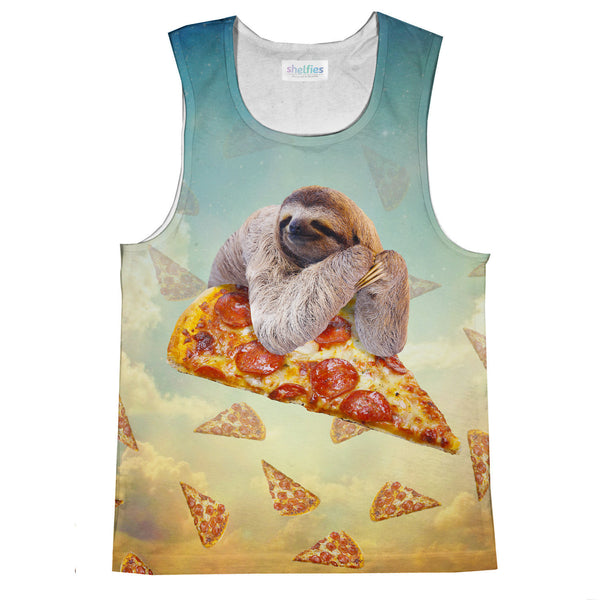Sloth Pizza Tank Top-kite.ly-| All-Over-Print Everywhere - Designed to Make You Smile