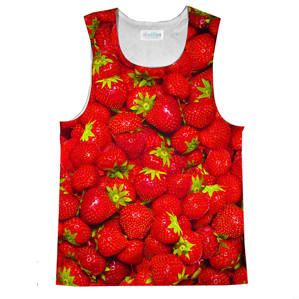 Strawberry Invasion Tank Top-kite.ly-| All-Over-Print Everywhere - Designed to Make You Smile