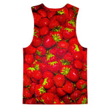 Strawberry Invasion Tank Top-kite.ly-| All-Over-Print Everywhere - Designed to Make You Smile