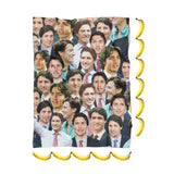 Justin Trudeau Face Blanket-Gooten-| All-Over-Print Everywhere - Designed to Make You Smile