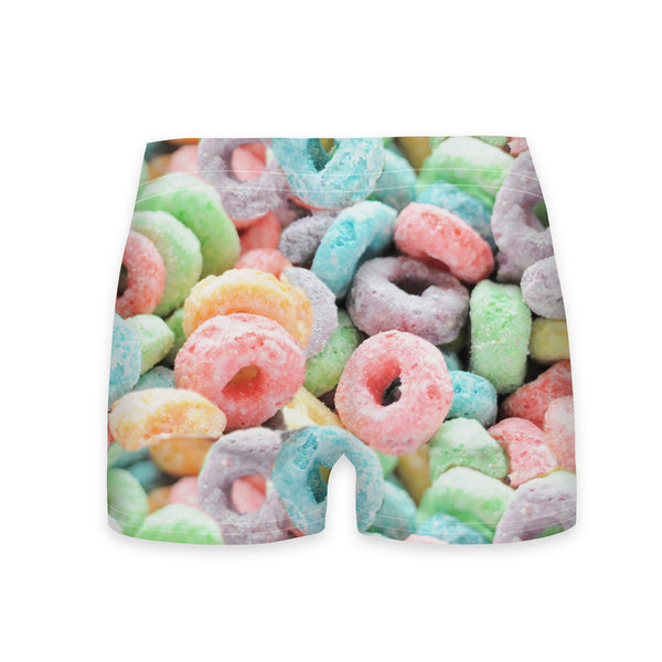 Cereal Workout Shorts-Shelfies-| All-Over-Print Everywhere - Designed to Make You Smile