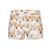 Corgi Invasion Workout Shorts-Shelfies-| All-Over-Print Everywhere - Designed to Make You Smile