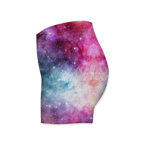 Galaxy Love Workout Shorts-Shelfies-| All-Over-Print Everywhere - Designed to Make You Smile