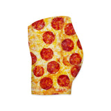 Pizza Invasion Workout Shorts-Shelfies-| All-Over-Print Everywhere - Designed to Make You Smile