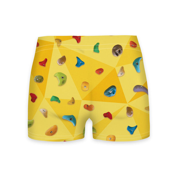 Rock Wall Workout Shorts-Shelfies-| All-Over-Print Everywhere - Designed to Make You Smile