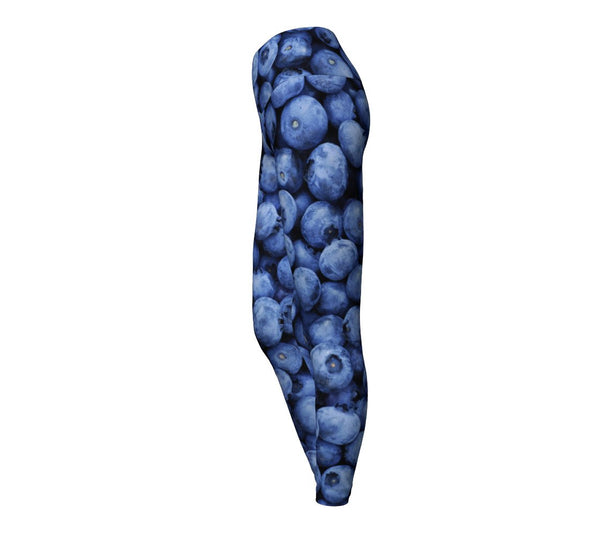 Blueberry Invasion Yoga Pants-Shelfies-| All-Over-Print Everywhere - Designed to Make You Smile