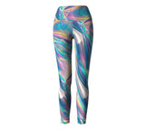 Holographic Foil Yoga Pants-Shelfies-| All-Over-Print Everywhere - Designed to Make You Smile