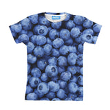 Blueberry Invasion Youth T-Shirt-kite.ly-| All-Over-Print Everywhere - Designed to Make You Smile