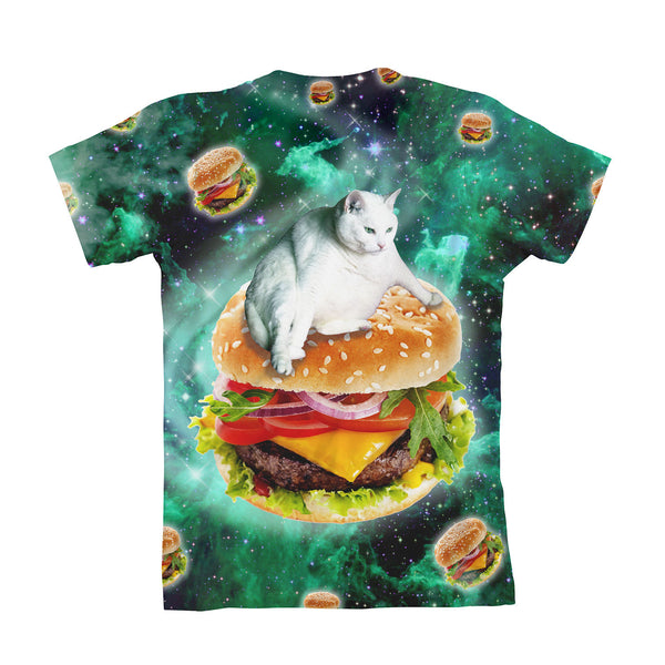 Hamburger Cat Youth T-Shirt-kite.ly-| All-Over-Print Everywhere - Designed to Make You Smile