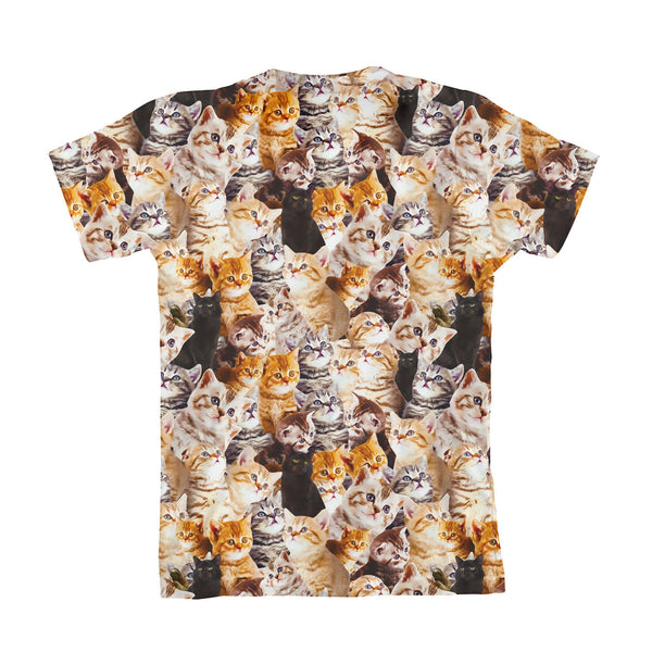 Kitty Invasion Youth T-Shirt-kite.ly-| All-Over-Print Everywhere - Designed to Make You Smile